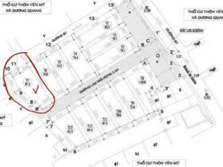 Bán đất tđc thôn yên mỹ,  xã dương quang,  gia lâm, mặt tiền 5m, nở hậu.