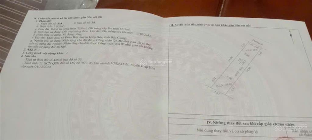 Đoan bái rực sóng  3 lô đất f0 thôn sau, giá đầu tư cực hấp dẫn