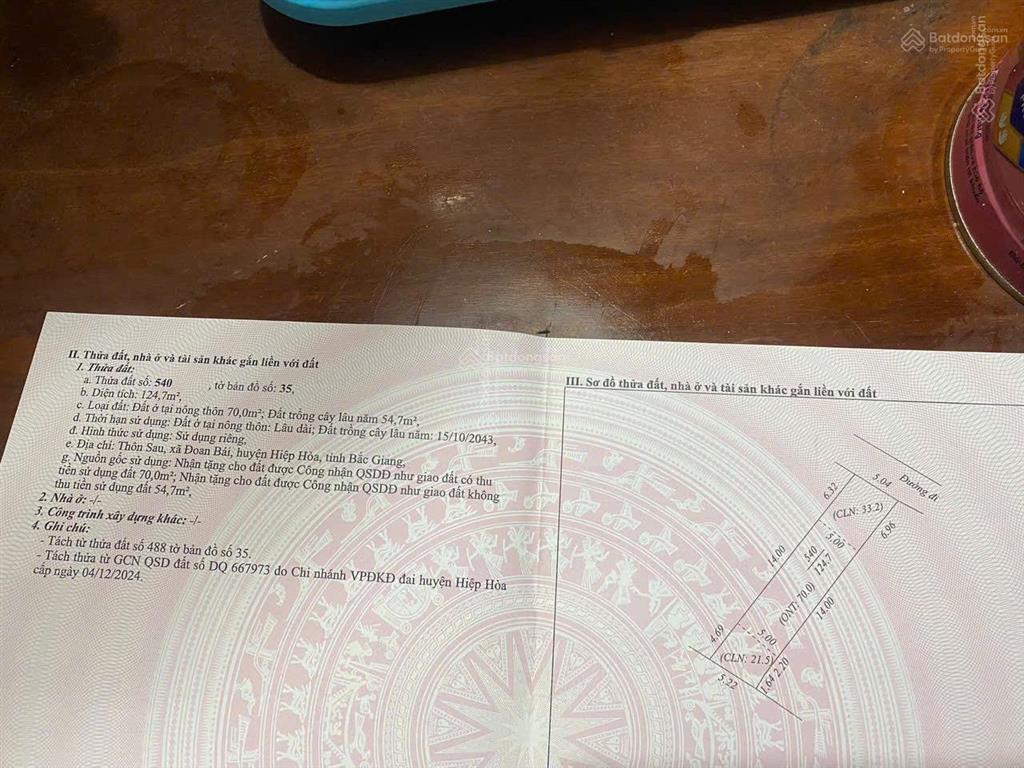 Đoan bái rực sóng  3 lô đất f0 thôn sau, giá đầu tư cực hấp dẫn