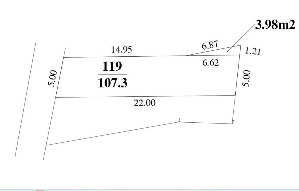 Bán đất xã sóc sơn, 4,7 tỷ, 107m2 ngõ thông 7m
