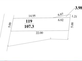 Bán đất xã sóc sơn, 4,7 tỷ, 107m2 ngõ thông 7m