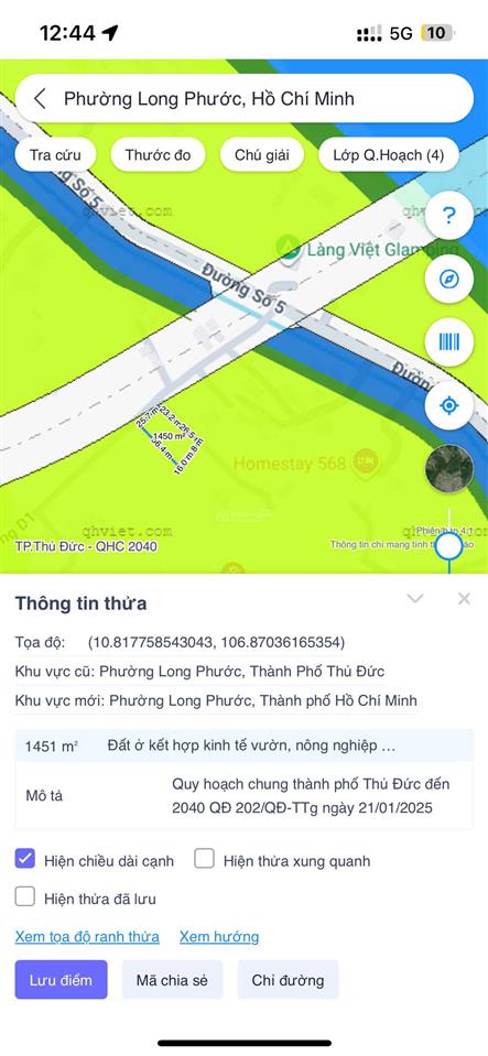 Đất mặt tiền long phước q9 1.450m² quy hoạch đất ở đón sóng cầu nhơn trạch