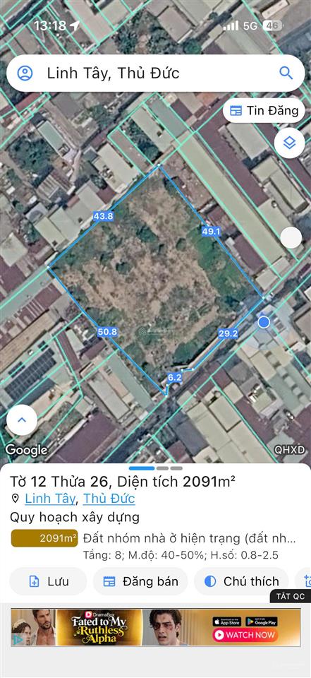 Bán lô đất hẻm xe tải đường số 9 p. linh xuân tp. hcm (cách phạm văn đồng 500m)