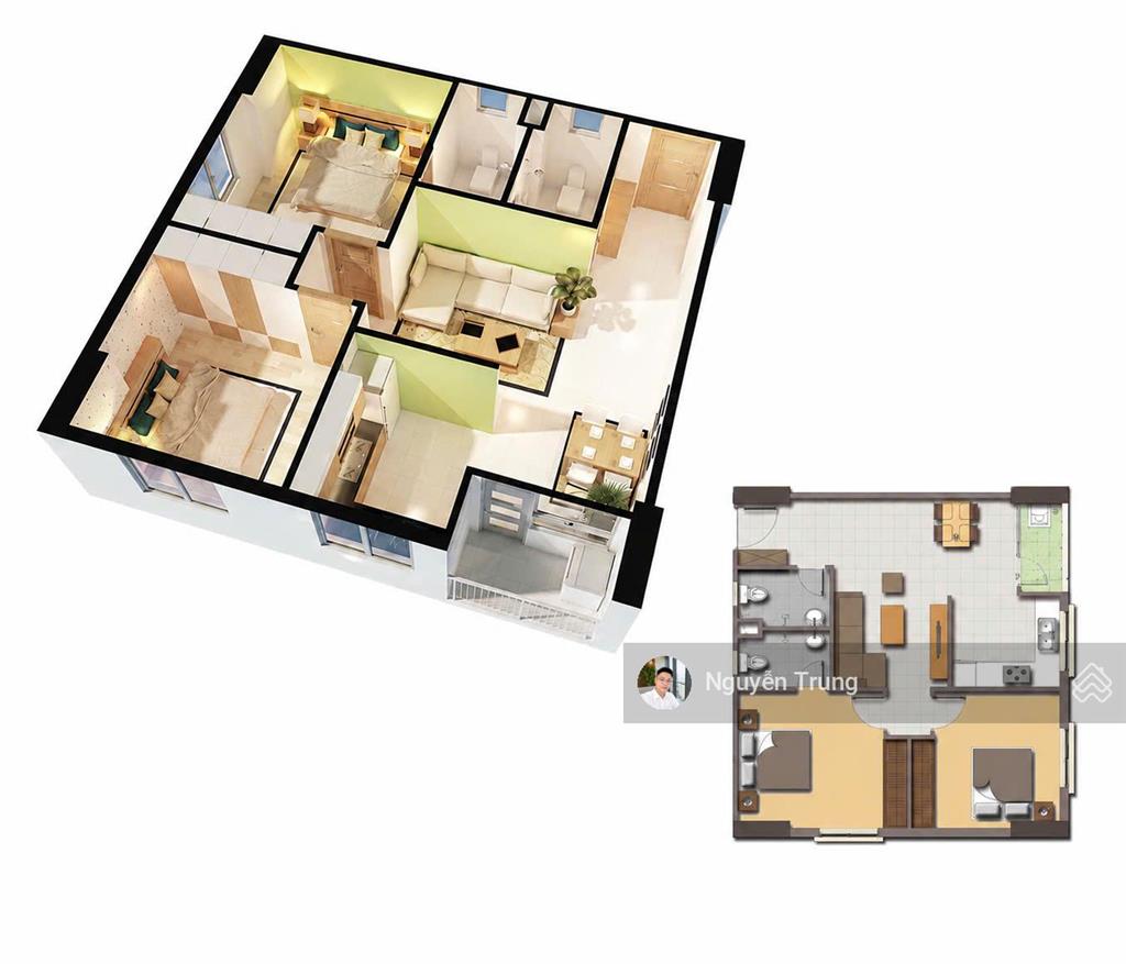 Căn góc 69m2 2pn 2wc giá siêu rẻ 3,45 tỷ tại 19t1 kiến hưng, tòa bàn giao 2019, sổ đỏ chính chủ