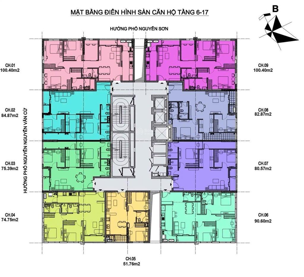 Chủ nhà tôi bán căn góc 100,4m2 3 ngủ ban công đb, đn view sân goff, sân bay 11,1 tỷ cc phc complex