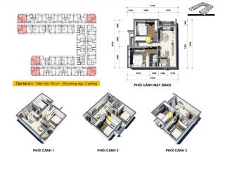 Bán căn góc osimi 2pn 2wc 63m2 full nội thất  giá 2 tỷ 290 sẵn hợp đồng cho