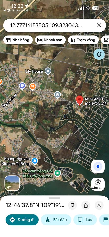 Bán đất ngang 10m tại xã tu bông, vạn ninh, khánh hoà