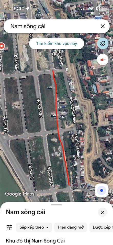 Giảm sâu lô liền kề nam sông cái, ngang 6m, lô sạch đẹp, hướng mát mẻ
