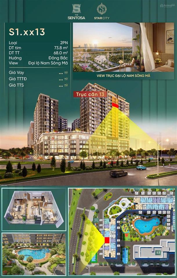 Bán căn hộ cao cấp chung cư vinhomes star city thanh hoá giá chỉ 2,696 tỷ
