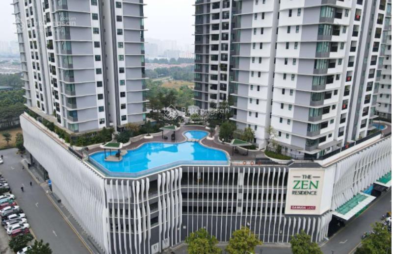 Cc cần bán gấp căn penthouse 158m2, view sông hồng, sân vườn đẹp tại the zen gamuda hà nội