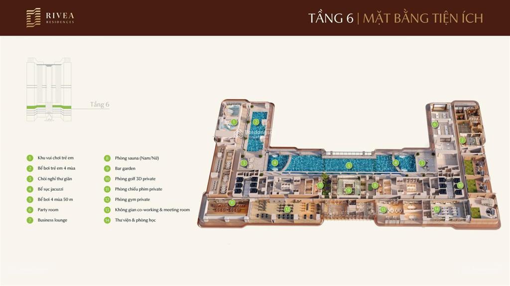 Quỹ ngoại giao duplex, penthouse rivea residences tầng hướng đẹp, ck đặc biệt chỉ 125 tr/m2