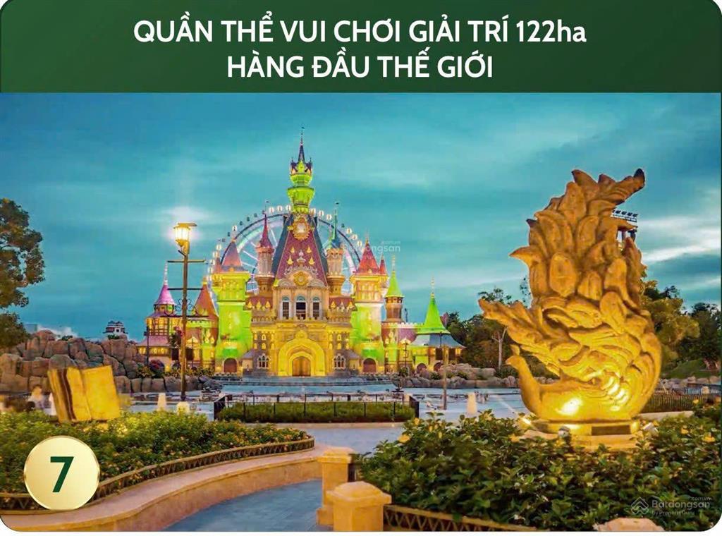 Mua ở biệt thự đơn lập vin cần giờ view biển có bãi tắm sau nhà trục chính 50m chỉ 113 triệu/m2