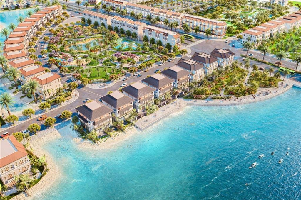 Mua ở biệt thự đơn lập vin cần giờ view biển có bãi tắm sau nhà trục chính 50m chỉ 113 triệu/m2