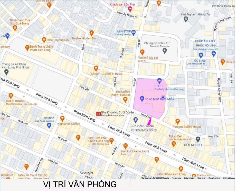 Văn phòng tại cao ốc pntechcons 48 hoa sứ, phường cầu kiệu (p.7  q.pn cũ)