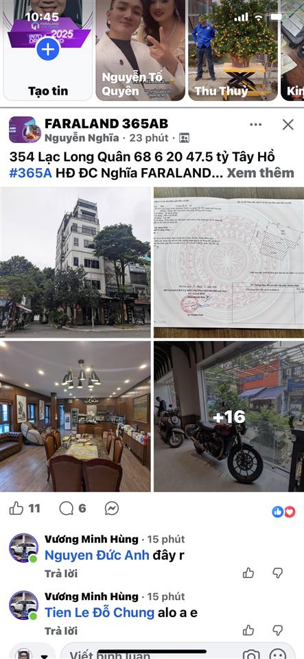Siêu hiếmmặt phố lạc long quântây hồ90m27tthang máylô gócview hồkdgiá 46.9 tỷ có tl