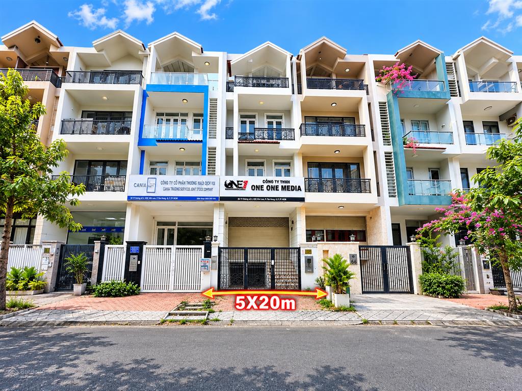 Hàng đầu tư him lam q7  nhà 5x20m có hầm + thang máy  hđ thuê 50tr/tháng  giá 26,5 tỷ
