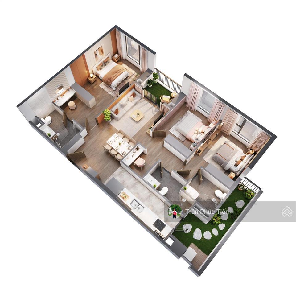 Giá sốc! cần nhượng lại căn hộ 109m2 tại chung cư thư wisteria, view liền kề nhật, giá cực hời