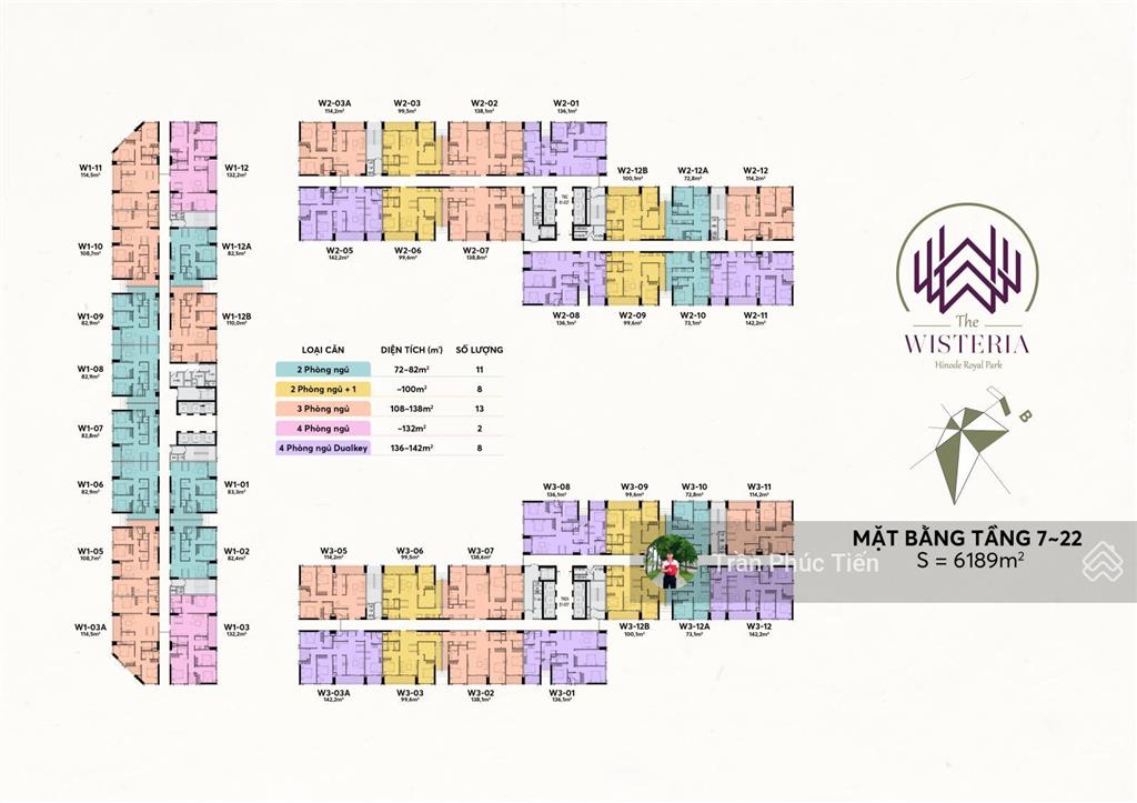 Chính chủ bán căn 100m2 tại the wisteia  full đồ  tầng trung view thoáng  không nghĩa trang