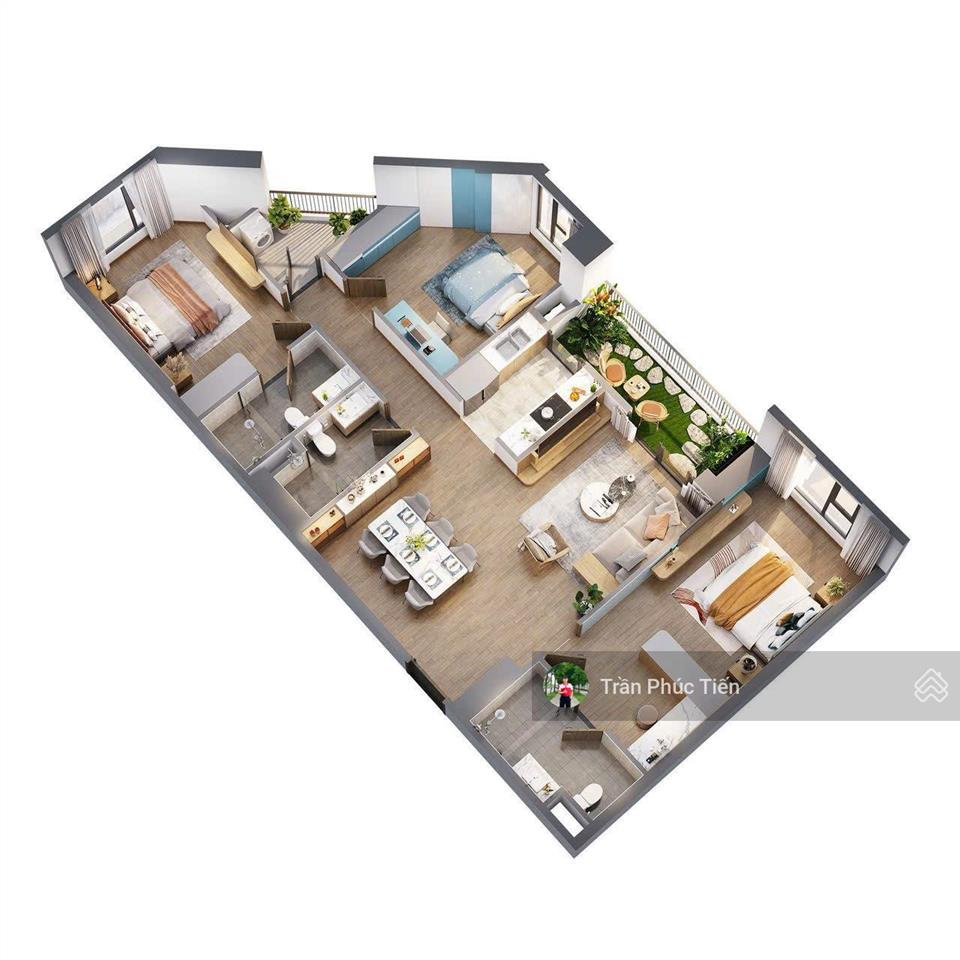 Hiếm! bán căn góc 115m2  3pn3vs tại the wisteria  tầng trung  view đông nam đẹp nhất dự án