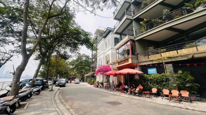 Bán nhà mặt phố nguyễn đình thi, tây hồ. dt sổ 70m2 x 5 tầng. view hồ tây, kd sầm uất, vỉa hè rộng