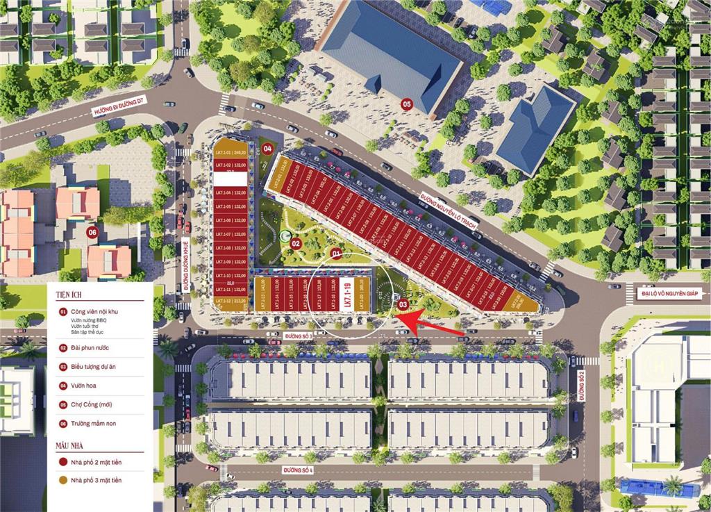 1 căn hướng nam kề căn góc 2 mặt tiền view công viên giá chỉ từ 1ty6, đã có sổ thanh toán 15 tháng.