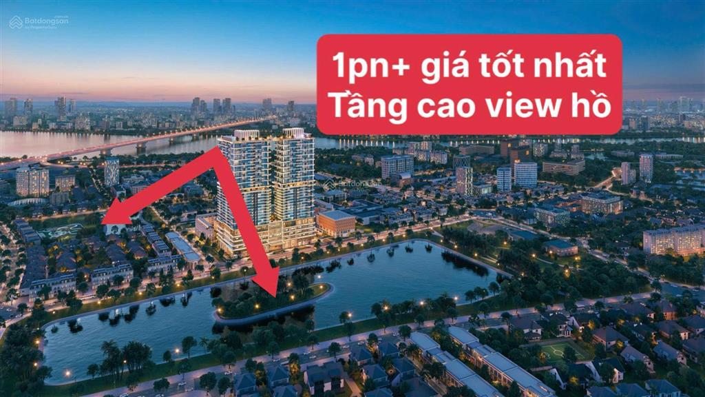 Căn hộ 1pn+ 47.3m2 rivea vĩnh hưng giá đầu tư. tầng cao view hồ tts chỉ 5.4 tỷ