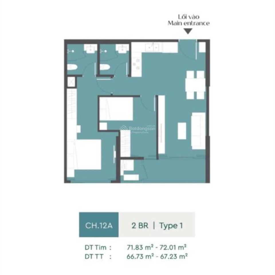 Căn góc 2pn 65m2 lumière springbay, full nội thất, view pháo hoa, nhận nhà 12/2026