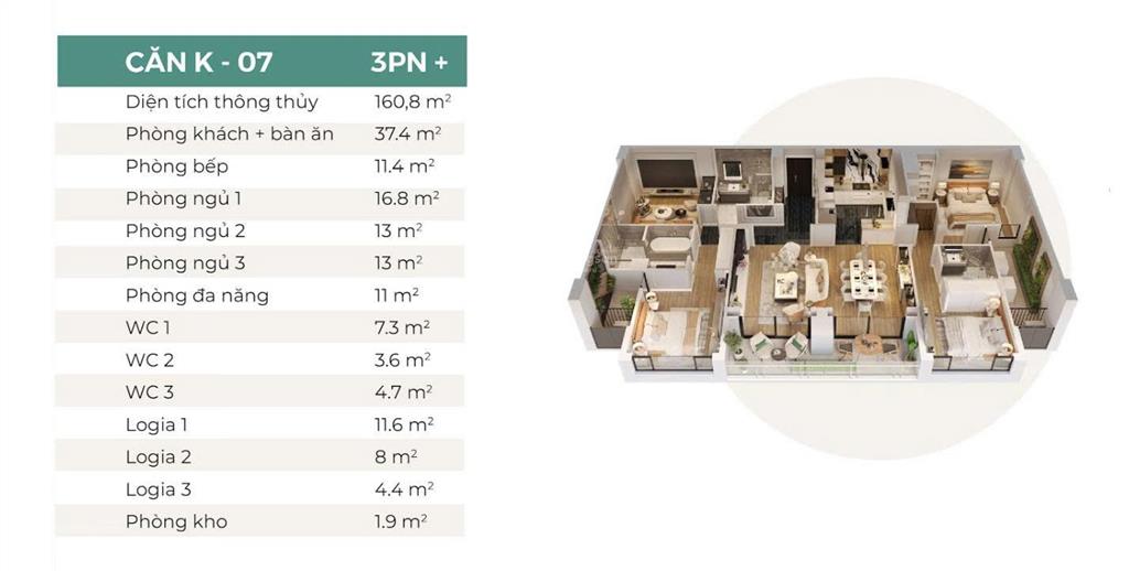 Suất ngoại giao 4pn 160m² cc northern emerald, tầng cao view thoáng mát. giá tốt