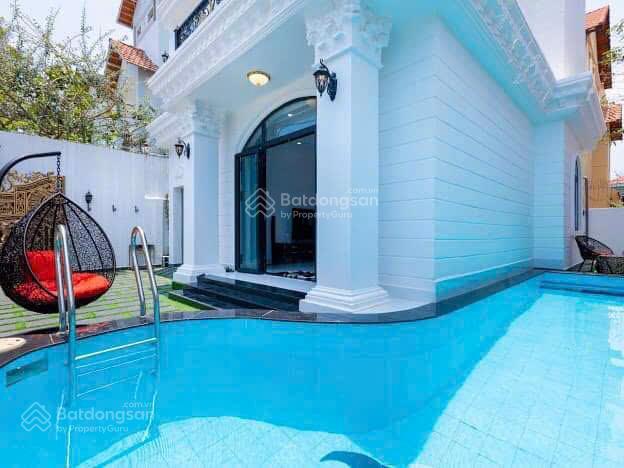 Cho thuê biệt thự vũng tàu hồ bơi gần biển bãi sau thùy vân  5pn 5wc  full nội thất  mr. đức srt