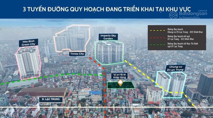 Bán liền kề lk9tt3 ngõ 61 lạc trung . sản phẩm hiếm khu nội đô, thể hiện đẳng cấp và tầm nhìn