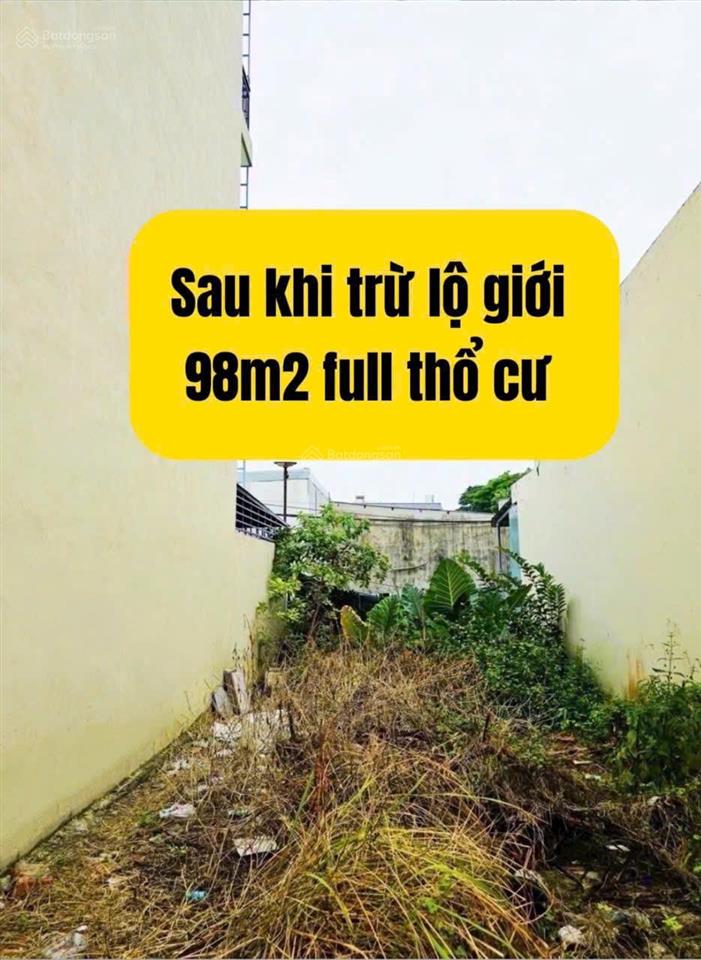 Đất 109m ngang 5m thổ cư 98m gần đh tài chính marketing chỉ 4,6 tỷ, đường võ văn hát