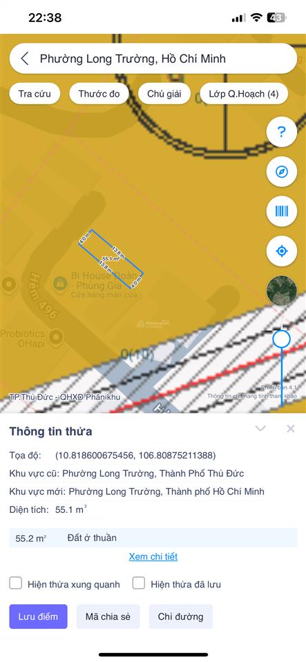 3,45 tỷ 55m mặt trục lã xuân oai quy hoạch mở rộng 30m, 6 làn xe