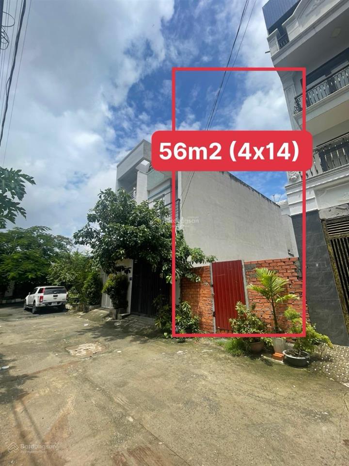 3,8 tỷ 56m2, ngang 4m ô tô tới đất khu dân cư đồng bộ