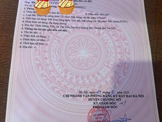 Bán 695m có 121m thổ cư  còn lại cln ở xã xuân mai, chương mỹ, giá hơn 8 tỷ