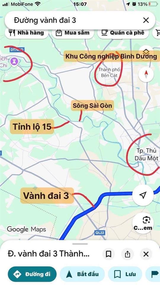 14 triệu/m2 (có thổ cư) 460 m2 mặt tiền trục chính gần vành đai 3  ngang 10m giáp cn bình dương