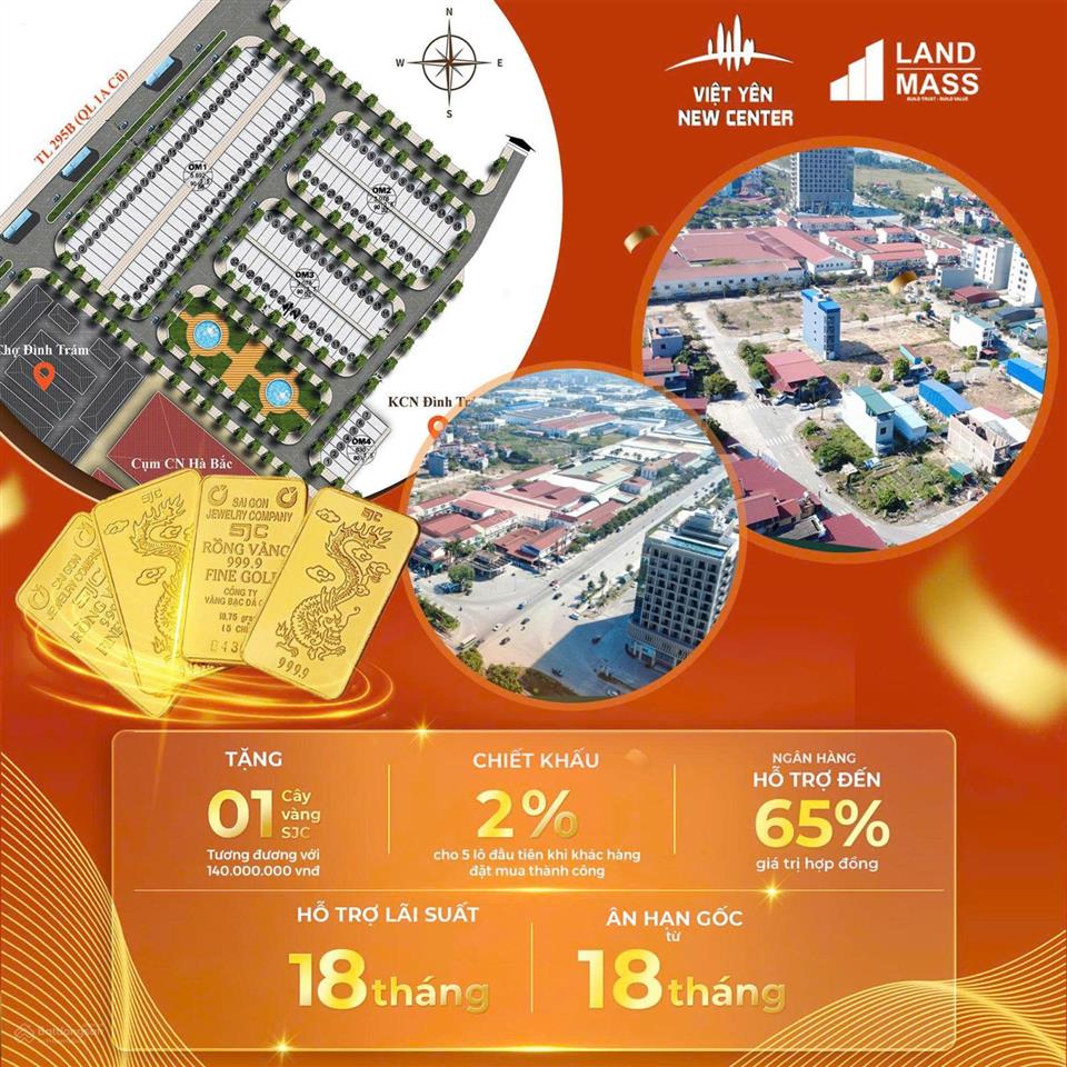 Bán đất cạnh kcn đình trám bắc giang giá chủ đầu tư có chiết khấu cao cầm sổ đỏ v ào tên cất tủ