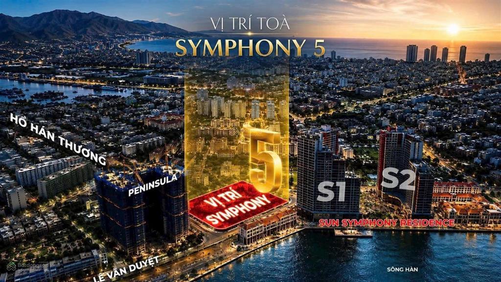 Chỉ với 2,x tỷ sở hữu ngay căn hộ symphony 5 view trực diện sông hàn
