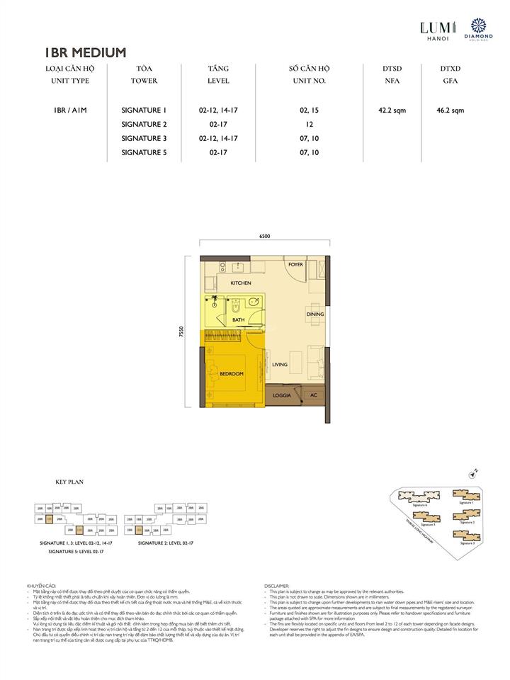 Lumi hà nội, giỏ căn 1 phòng ngủ giá bán tốt nhất, tầng đẹp nhất.  0973 336 ***