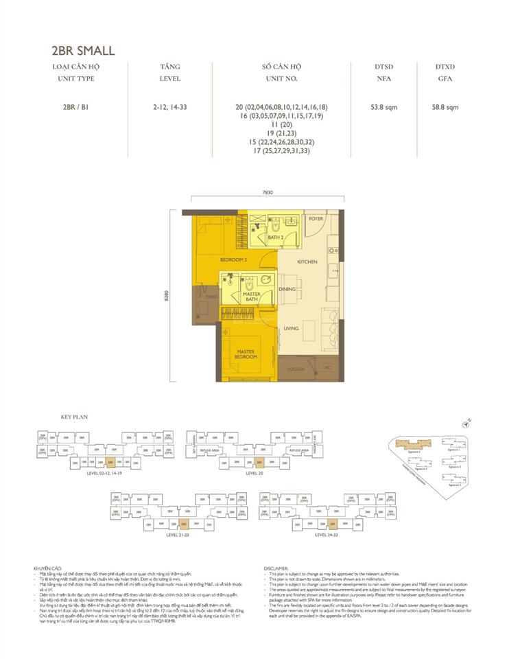 Quỹ căn 54m2 rẻ nhất tại lumi hanoi. giá tốt nhất thị trường