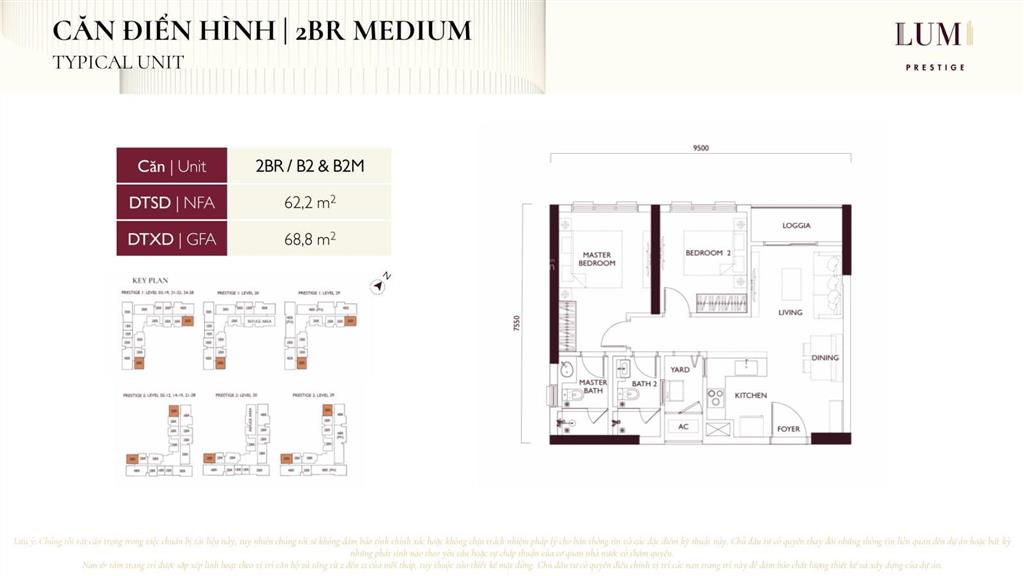 Chưa khi nào rẻ như thế này, 62.2m2 căn góc 2 ngủ, 2 vệ sinh giá từ 5.2 tỷ. chủ nhà thiện chí bán