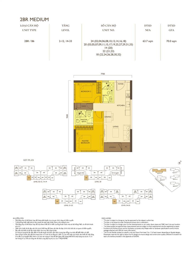 Chưa khi nào rẻ như thế này, 62.2m2 căn góc 2 ngủ, 2 vệ sinh giá từ 5.2 tỷ. chủ nhà thiện chí bán