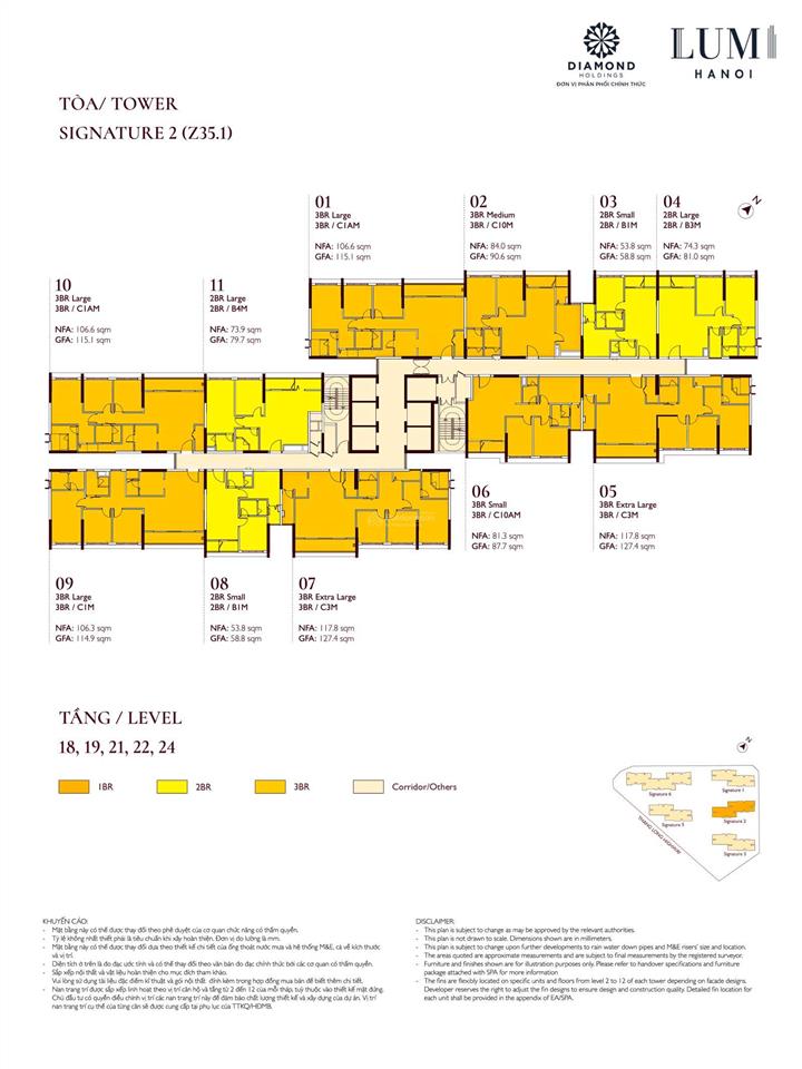 Căn 2pn diện tích lớn 73.8m2 cho anh chị cần mua rộng mà giá tốt