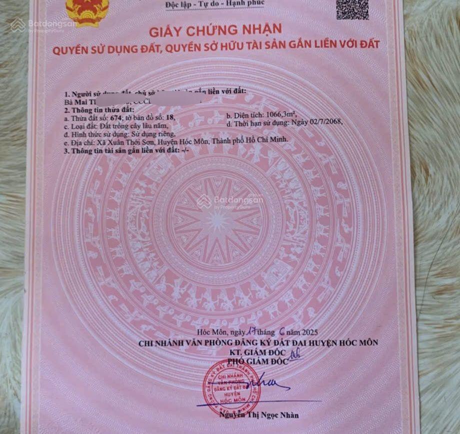 3 lô đất liền kề 17 x 85 (1418m2) đường nguyễn văn bứa (gần ngã 4 hóc môn)