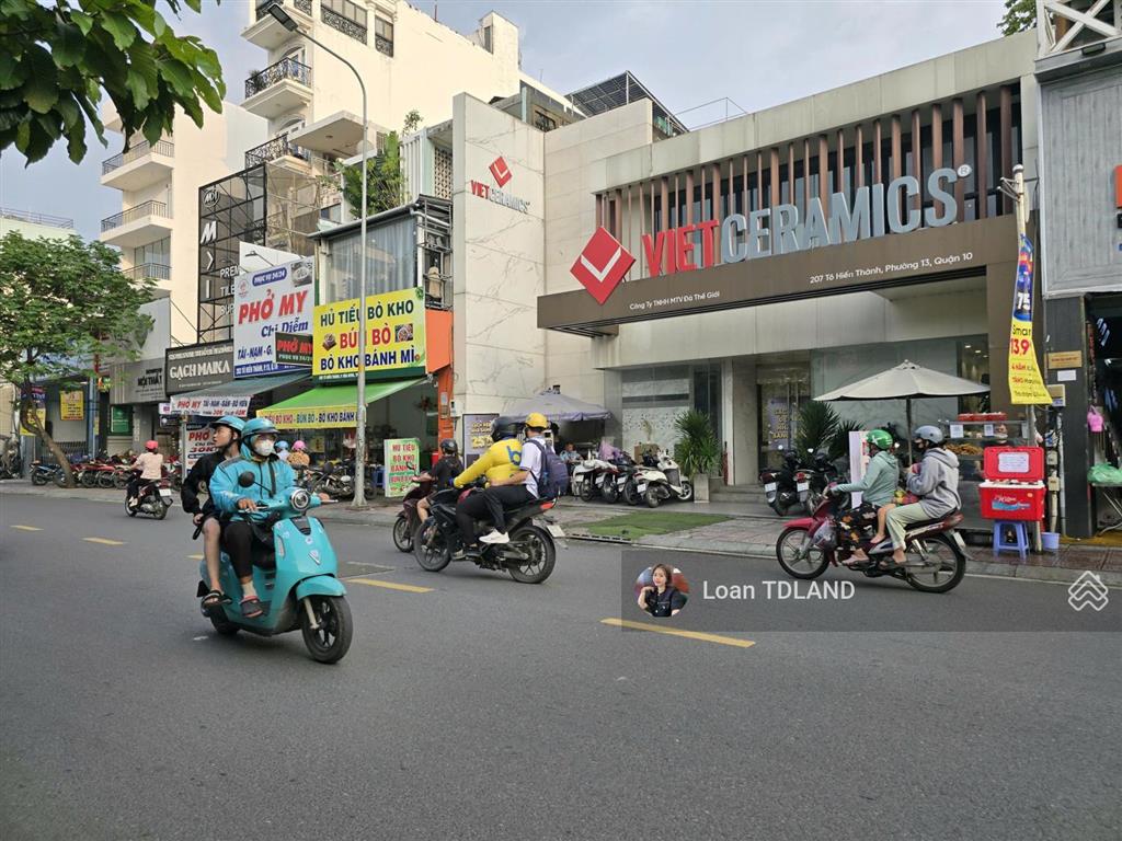 Cho thuê tòa nhà góc 3 mặt tiền tô hiến thành quận 10 dt 10x23m giá 140 triệu