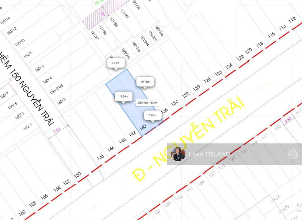 Mặt tiền đường nguyễn trãi q1 cho thuê dt 8x20m giá 120tr