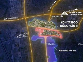 Cđt mở bán kcn đồng văn 3 taseco giá gốc 2,9 triệu/m2