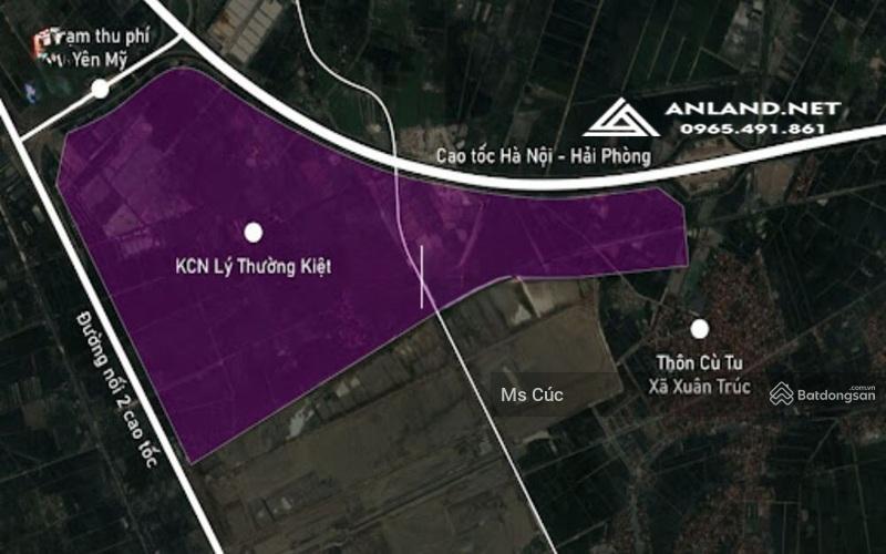 Bán đất dựng kho xưởng nhà máy kcn số 2 xã yên mỹ, tỉnh hưng yên. giá 3,2tr/m2