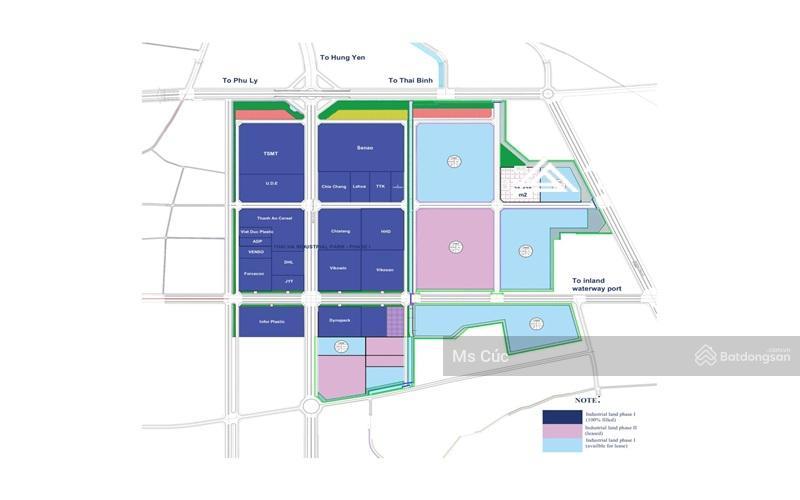 Cđt bán đất xây dựng nhà máy kcn thái hà  huyện lý nhân  hn. giá 2,8tr/m2
