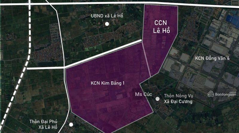 Bán đất kcn kim bảng 1 hà nam trực tiếp cđt, giá 2,9tr/m2