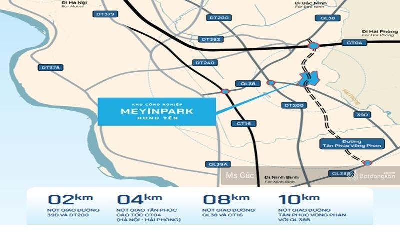 Bán đất xây nhà máy kcn số 15 hưng yên (còn gọi là kcn meyinpark hưng yên)